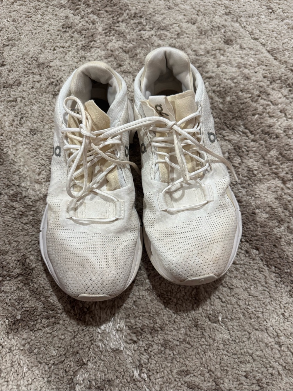 On Running Men's White Athletic Running Shoes